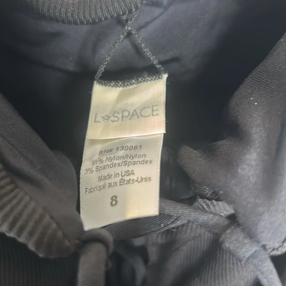 L*Space One-Piece Black Swimsuit Size 8 Excellent Condition